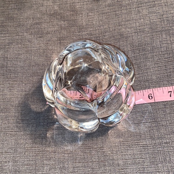 Royal Copenhagen Large 5” Crystal Lotus Candle Holder W/ Sticker - Picture 5 of 7